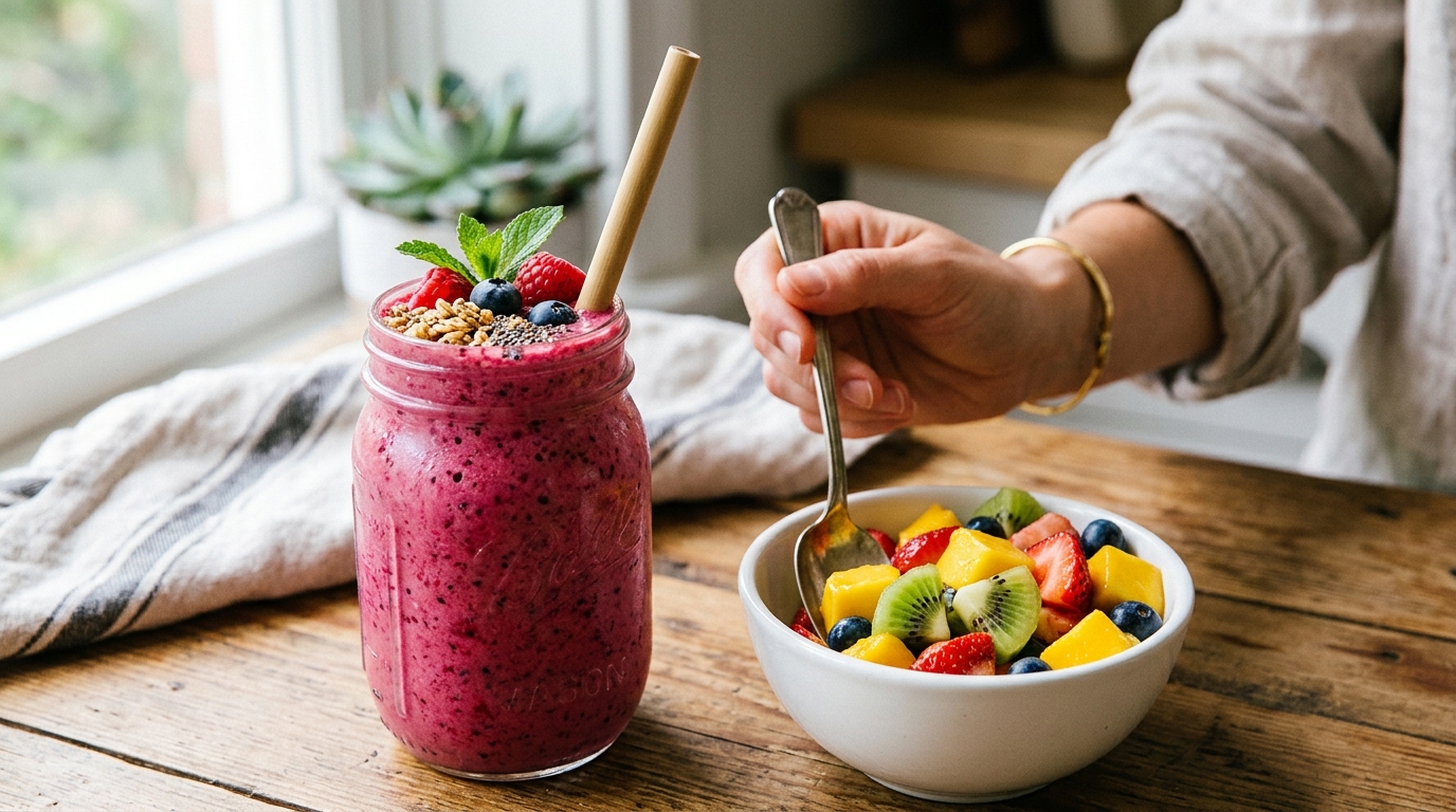 Jugo de fruta fresca