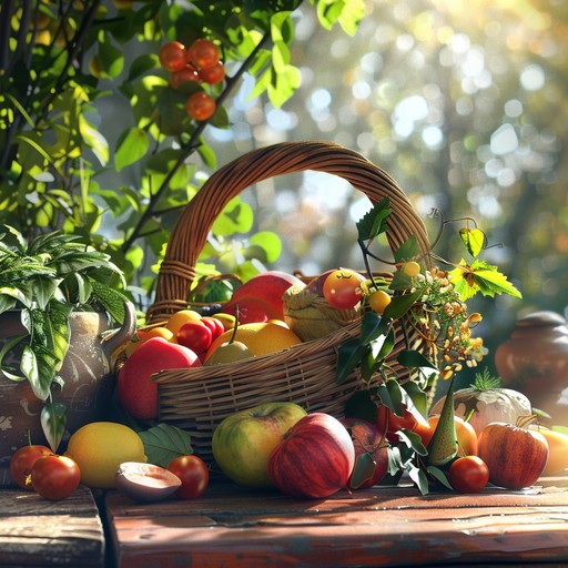 Cesta de frutas frescas