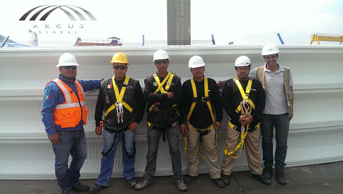Panorama de obra de construcción masiva